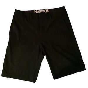 Black Hurley hybrid board shorts